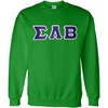 Greekgear Sigma Lambda Beta Lettered Crewneck(Irish Green)