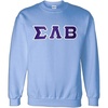 Greekgear Sigma Lambda Beta Lettered Crewneck(Light Blue)