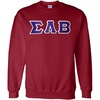 Greekgear Sigma Lambda Beta Lettered Crewneck(Maroon)