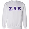 Greekgear Sigma Lambda Beta Lettered Crewneck(White)