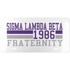 Sigma Lambda Beta Year License Plates
