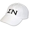 Sigma Nu Letter Hat(White/Black)