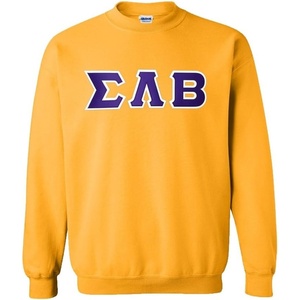 Greekgear Sigma Lambda Beta Lettered Crewneck(Athletic Gold)