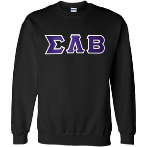 Greekgear Sigma Lambda Beta Lettered Crewneck(Black)