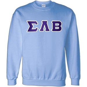 Greekgear Sigma Lambda Beta Lettered Crewneck(Light Blue)
