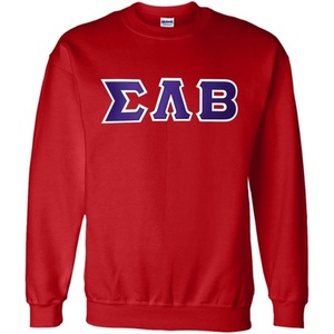 Greekgear Sigma Lambda Beta Lettered Crewneck(Red)