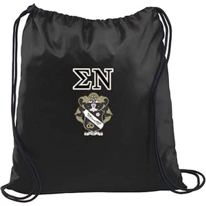 Greekgear Sigma Nu Crest Shield Cinch Sack