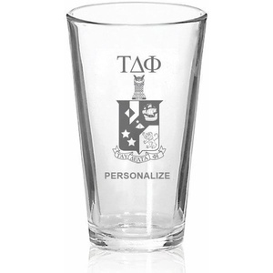 Greekgear Tau Delta Phi Mixing Glass Transparent