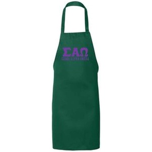 Sigma Alpha Omega Large Apron Forest Green