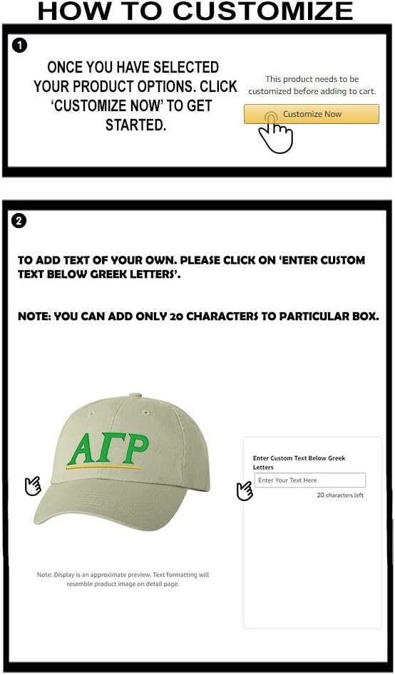 image:imagePersonalized Alpha Gamma Rho Greek Line HatTan