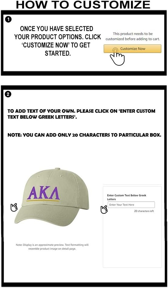 image:imagePersonalized Alpha Kappa Lambda Greek Line HatTan