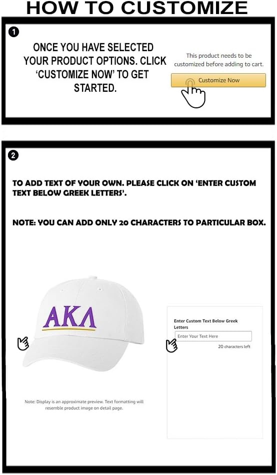 image:imagePersonalized Alpha Kappa Lambda Greek Line HatWhite