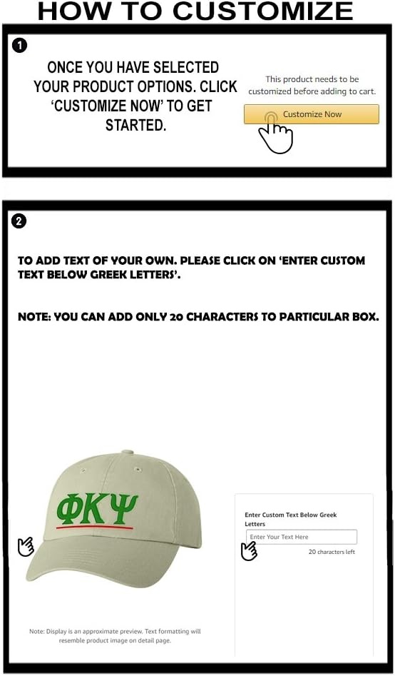 image:imagePersonalized Phi Kappa Psi Greek Line HatTan