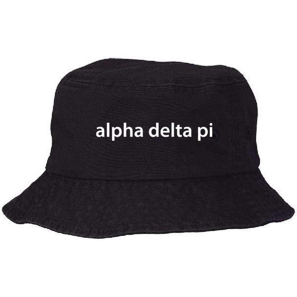 image:imageAlpha Delta Pi Bucket Hat Black