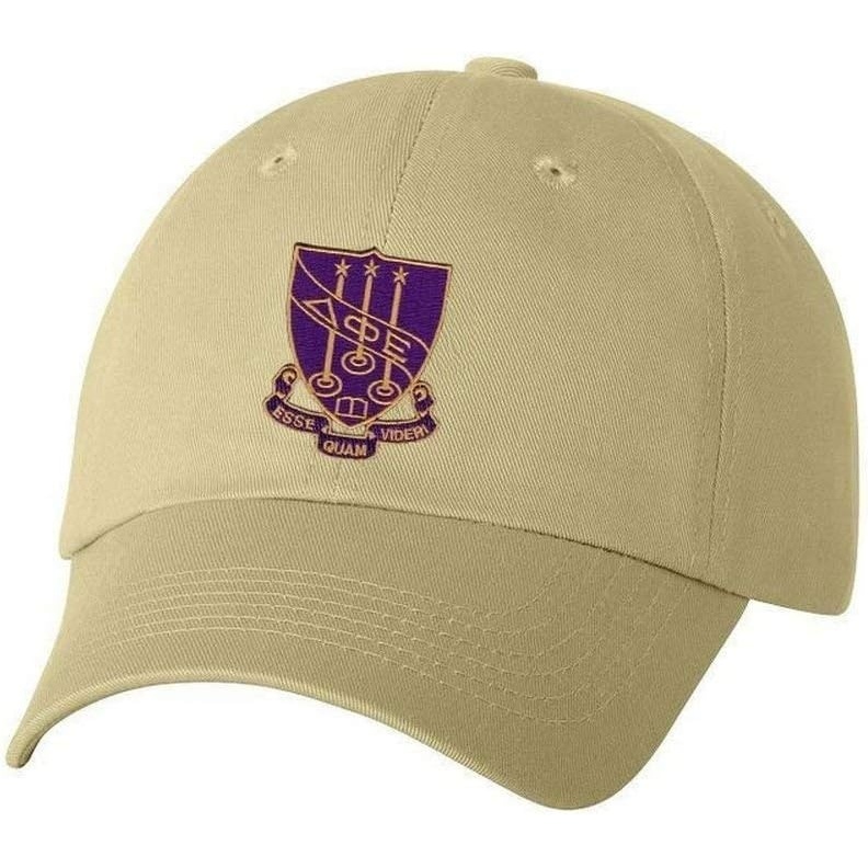 image:imageDelta Phi Epsilon DPHIE Crest HatKhaki