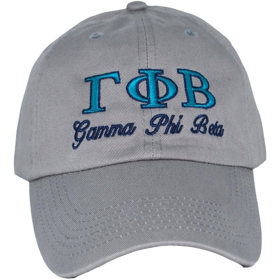 image:imageGreekgear Gamma Phi Beta Script CapGrey