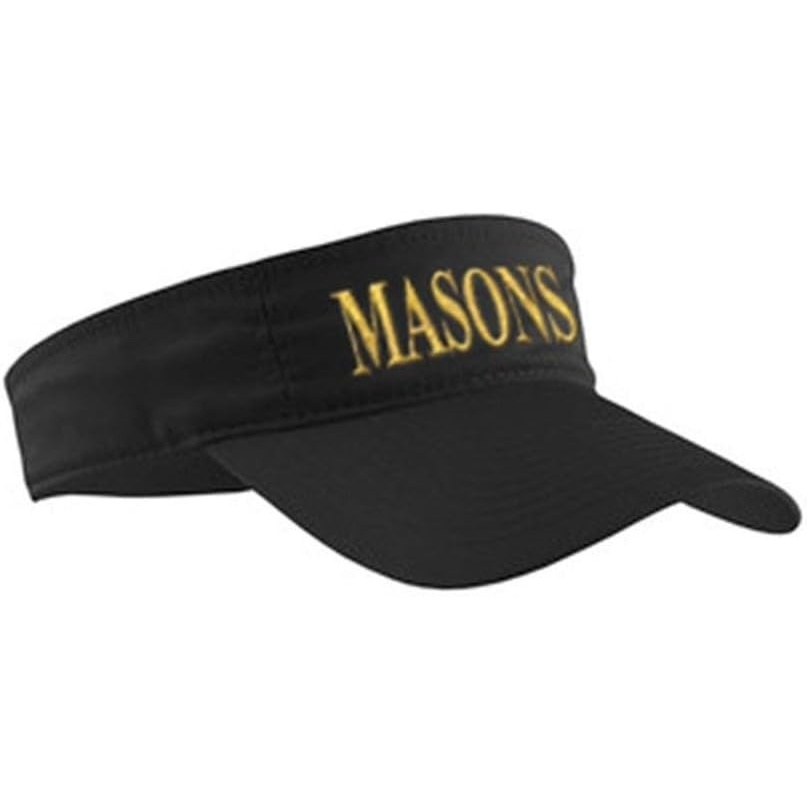 image:imageGreekgear Mason VisorBlack WLight Gold Thread