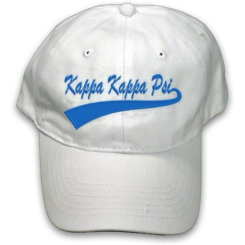 image:imageKappa Kappa Psi New Tail Baseball HatWhite WRoyal Blue Thread Color