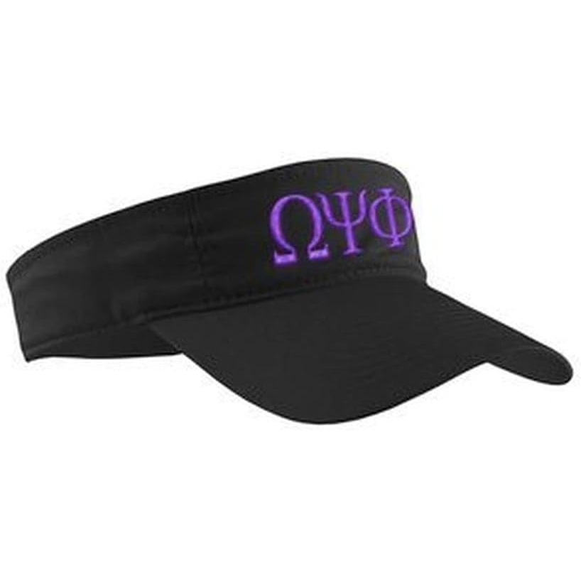 image:imageOmega Psi Phi Greek Letter Visor Black