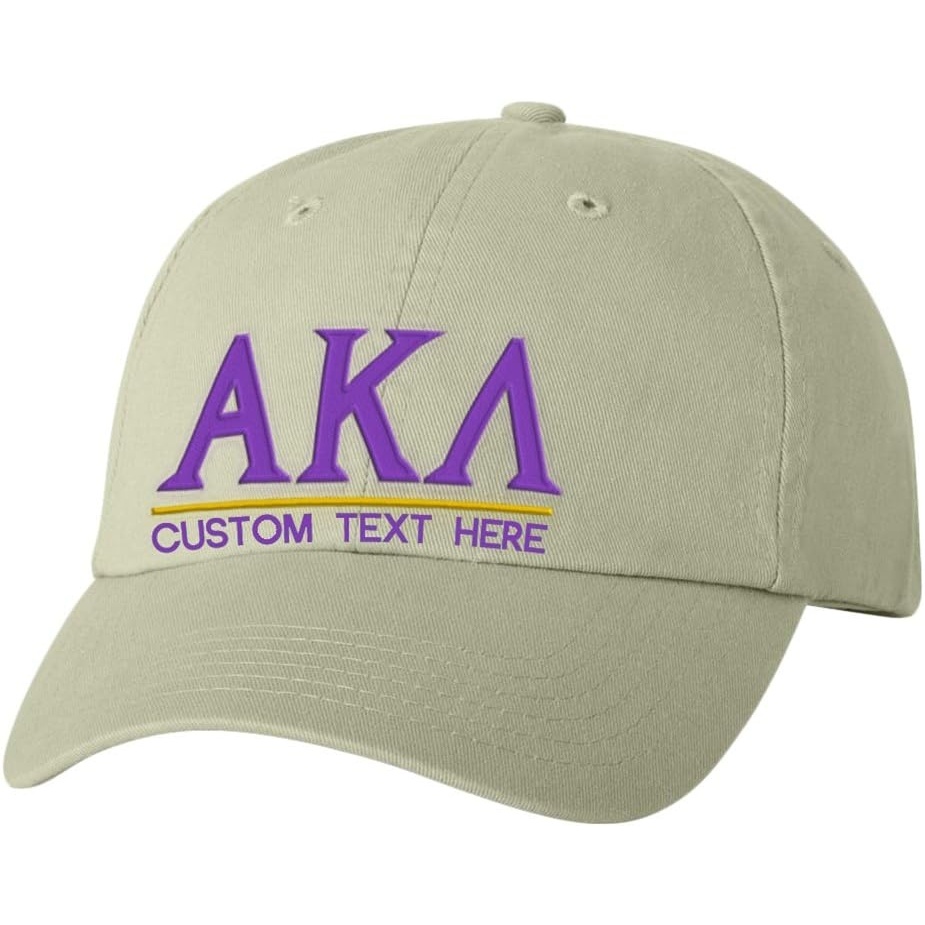 image:imagePersonalized Alpha Kappa Lambda Greek Line HatTan