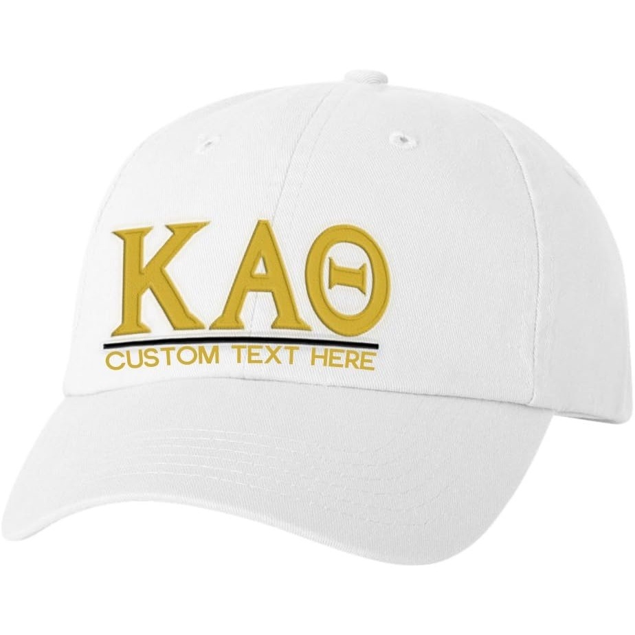 image:imagePersonalized Kappa Alpha Theta Greek Line HatWhite