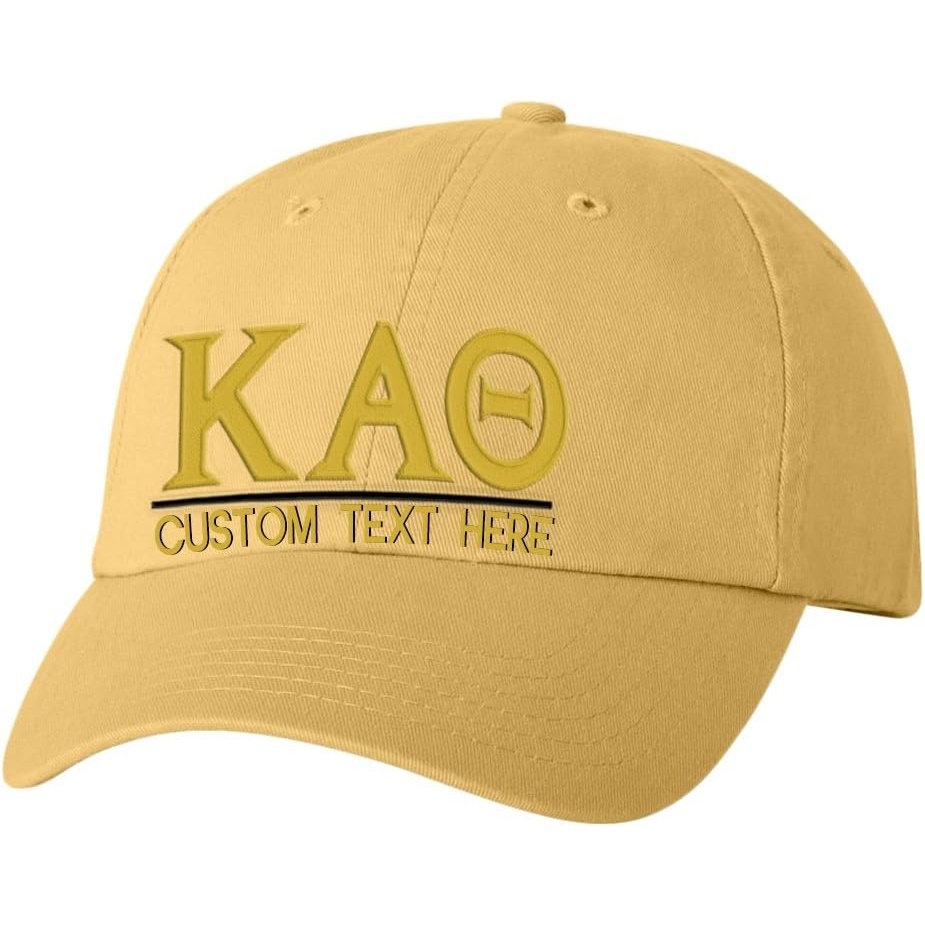 image:imagePersonalized Kappa Alpha Theta Greek Line HatYellow