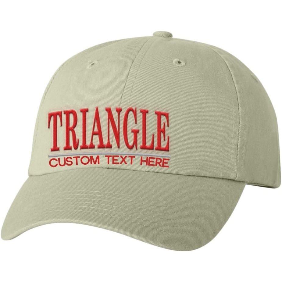 image:imagePersonalized Triangle Greek Line HatTan
