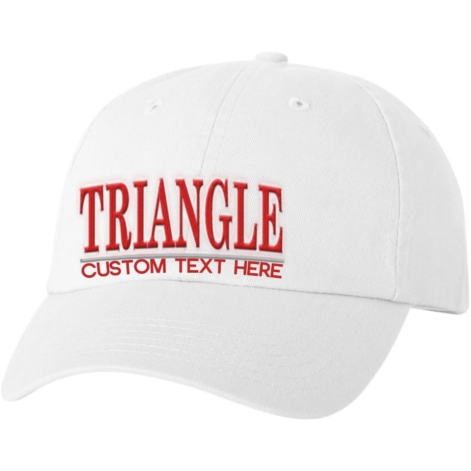 image:imagePersonalized Triangle Greek Line HatWhite