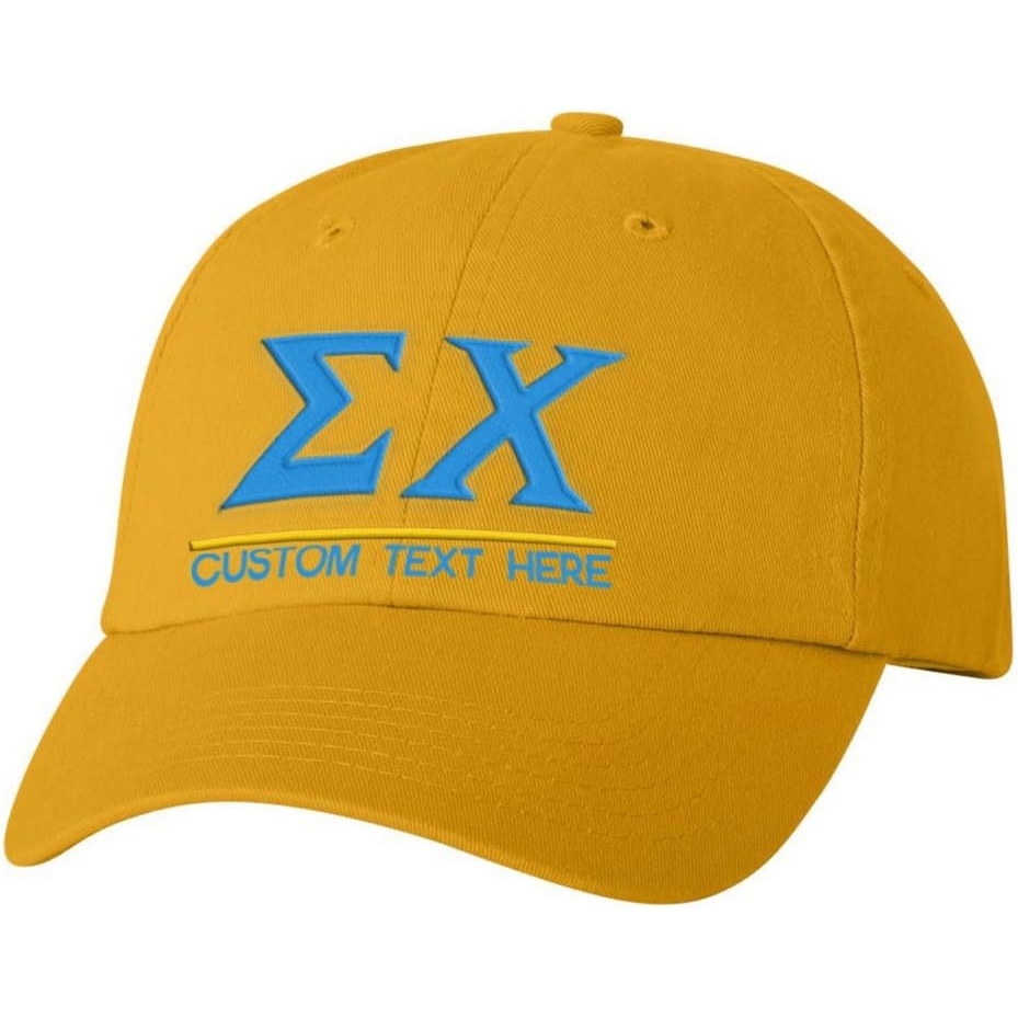 image:imageSigma Chi Greek Line HatGold