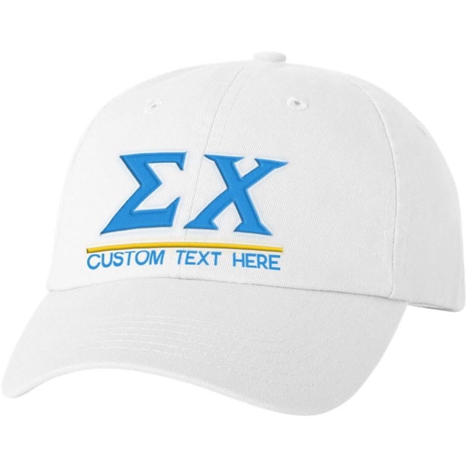 image:imageSigma Chi Greek Line HatWhite