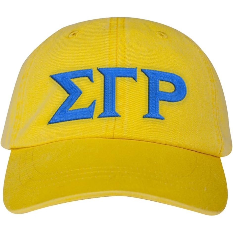 image:imageSigma Gamma Rho Lettered Premium Pastel HatLemon