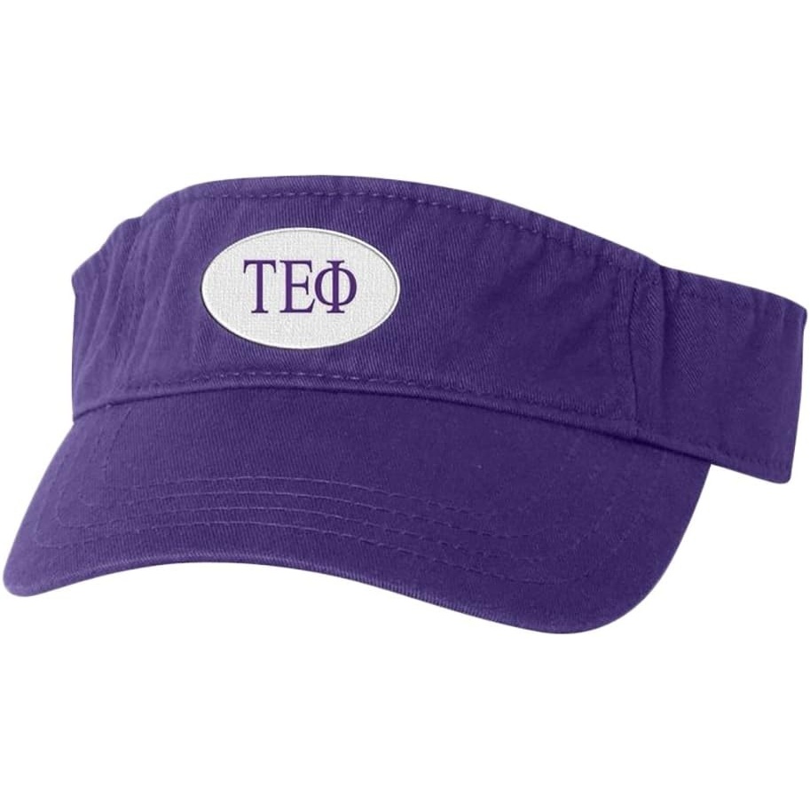 image:imageTau Epsilon Phi Greek Oval Heavy VisorPurple WPurple Thread