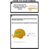 Personalized Alpha Gamma Rho Greek Line Hat(Gold)
