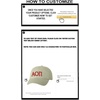 Personalized Alpha Omicron Pi AOII Greek Line Hat(Tan)