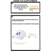 Personalized Delta Upsilon Du Greek Line Hat(White)