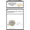Personalized Sigma Alpha Mu Greek Line Hat(Tan)