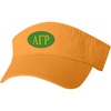 Alpha Gamma Rho Greek Oval Heavy Visor(Light Gold W/Yellow Thread Color)
