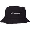 Chi Omega Chi O Bucket Hat Black