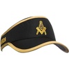 Greekgear Mason Featherlite Visor(Black/Gold)