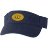 Kappa Kappa Psi Greek Oval Heavy Visor(Navy Blue W/Navy Blue Thread)