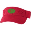Kappa Sigma Greek Oval Heavy Visor(Red W/Red Thread)