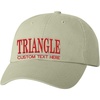 Personalized Triangle Greek Line Hat(Tan)
