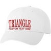 Personalized Triangle Greek Line Hat(White)