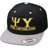 Psi Upsilon Flatbill Snapback Hats Original(Navy Blue/Yellow)