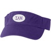 Sigma Alpha Mu Greek Oval Heavy Visor(Purple W/Purple Thread Color)