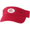 Theta Chi Greek Oval Heavy Visor(Red W/Red Thread)