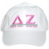 White With Pink Text