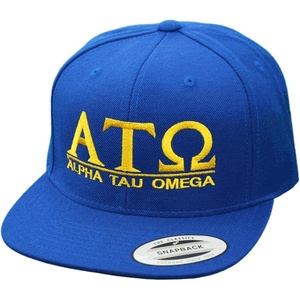 Alpha Tau Omega ATO Flatbill Snapback Hats Original(Royal Blue)