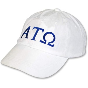 Alpha Tau Omega ATO Letter Hat(White)