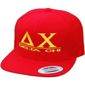 Delta Chi Flatbill Snapback Hats Original(Red)